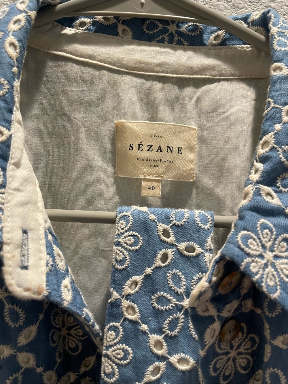 Sezane gemini blue dress - Picture 3 of 4